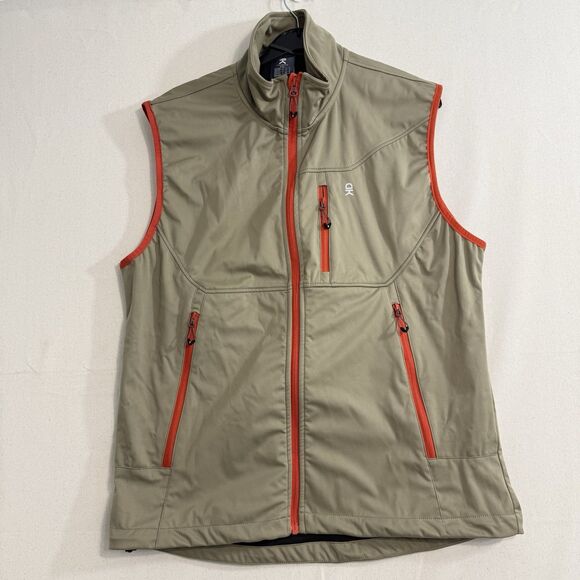 Little Donkey Andy Vest Men Size Large Khaki Water Repellent Softshell - Picture 1 of 8